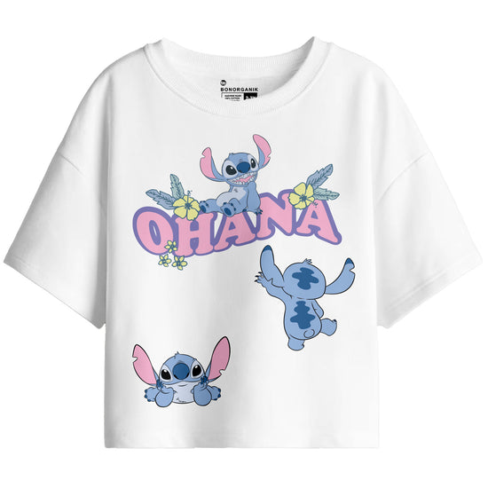 Girl Oversize Stitch Printed T-Shirt