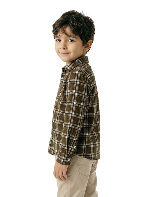 Boy's Shirts Multi Full sleeve Spread Collar
