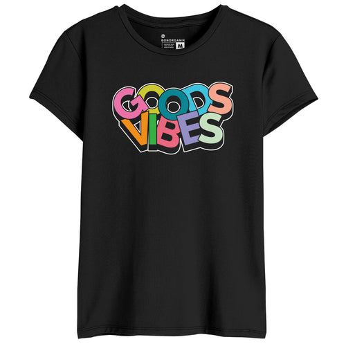 Good Vibes Women Graphic Printed Tees