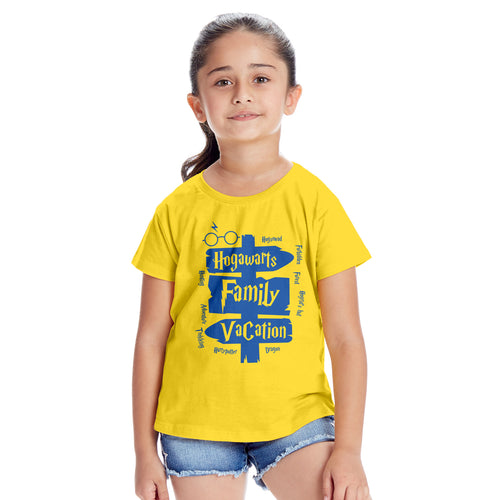Yellow Hogwarts Family Vacation Matching Tees For Family