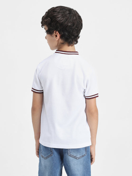 Iron Man Boys Polo Tees  | White