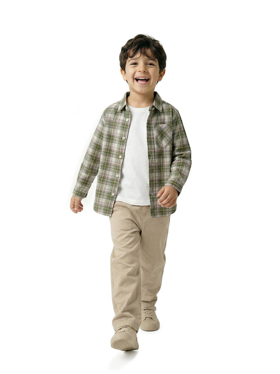 Boy's Shirts Multi Full sleeve Spread Collar