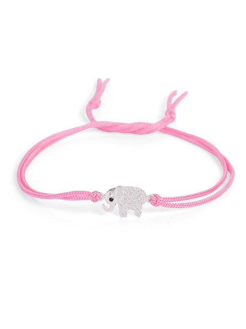 925 Silver-elephant Rakhi  for Kids with cubic zirconia
