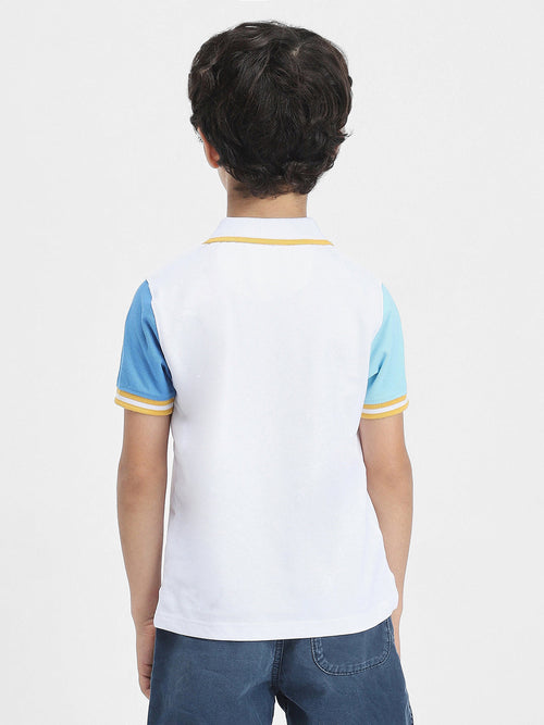 Avengers Boys Polo Tees  | White