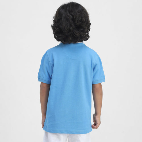 Avengers Boys Polo Tees  | Turquoise Blue