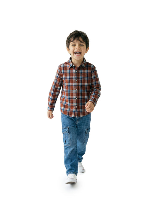 Boy's Shirts Multi Full sleeve Spread Collar