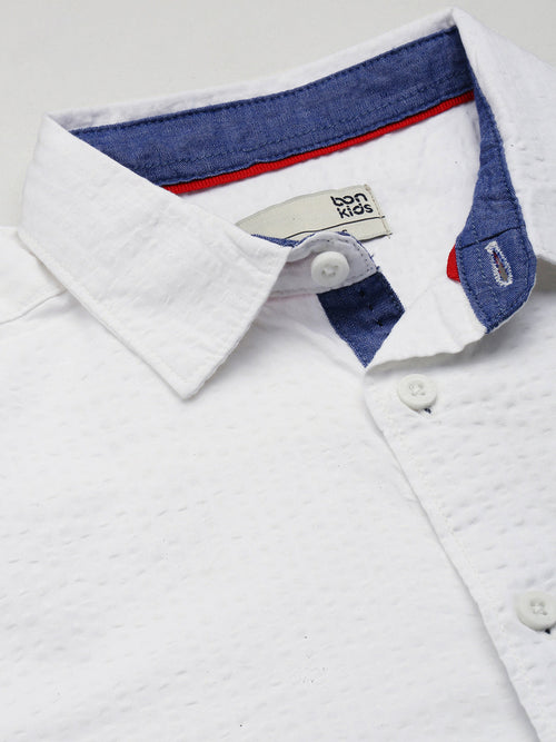 Boys Shirts White Full Sleeve