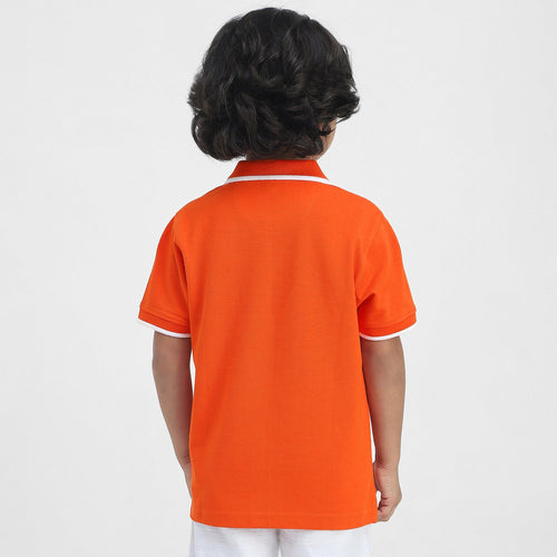 Generic Boys Polo Tees  | Orange