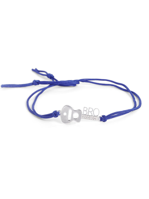 925 Silver-Guitar "Bro" Rakhi for Kids
