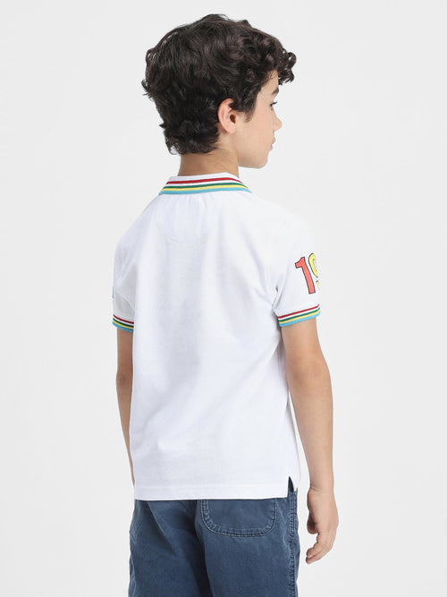 Avengers Boys Polo Tees  | White