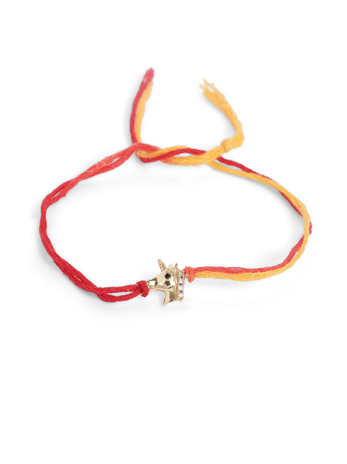 925 Silver-Unicorn Rakhi for Kids in Cubic Zirconia