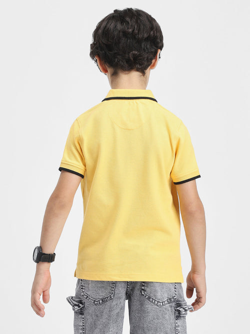 Mickey Boys Polo Tees  | Yellow