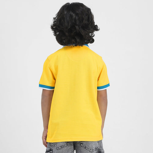 Donald Duck Boys Polo Tees  | Yellow