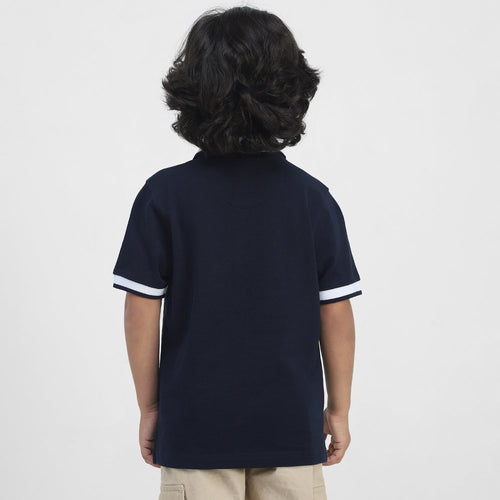 Mickey Boys Polo Tees  | Navy Blue