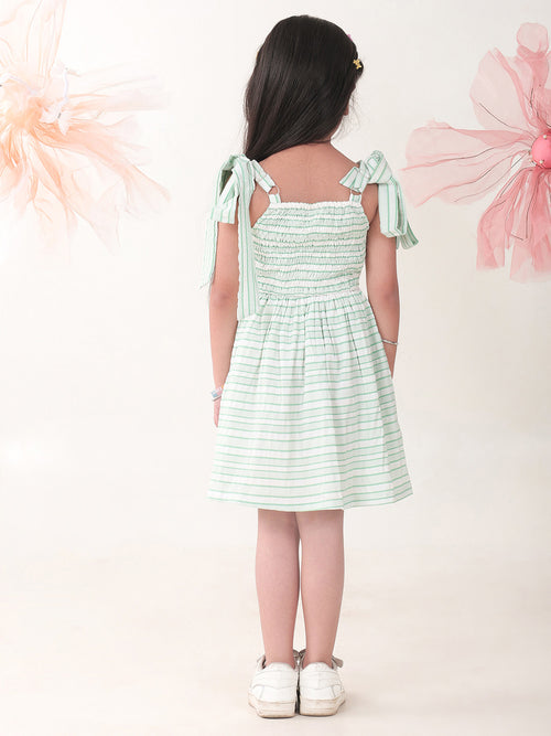 Girls Dresses Green Sleeveless Round