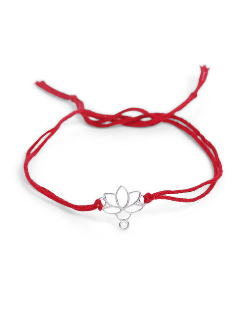 925 Silver-lotus Rakhi for Kids