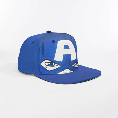 Boys Captain America Flat Brim Cap