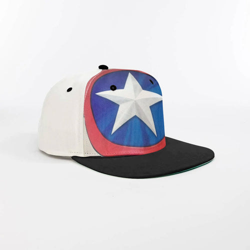 Boys Captain America Flat Brim Cap