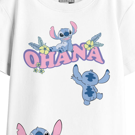 Girl Oversize Stitch Printed T-Shirt