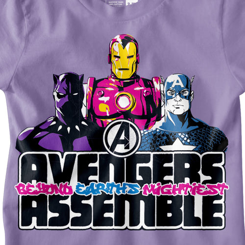 Avengers Lavender Boys T-SHIRT