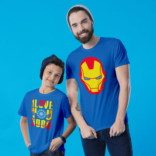 Marvel Iron Man Twinning Dad & Son Tees