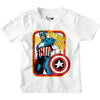 Boys Capt America Printed Tees