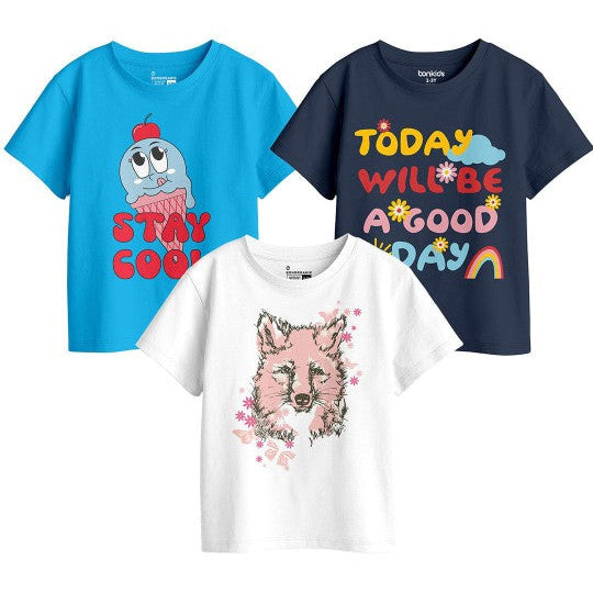 Girls Graphic Printed Tees