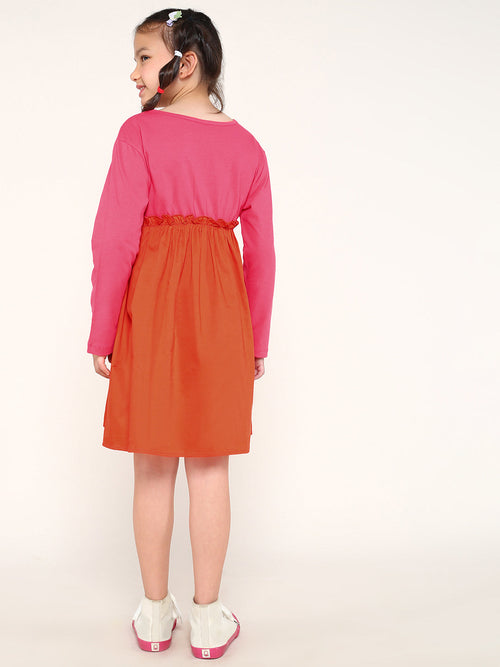 Girls Dress Orange