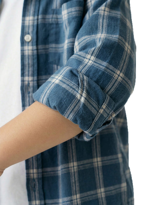 Boy's Shirts Blue Full sleeve Spread Collar