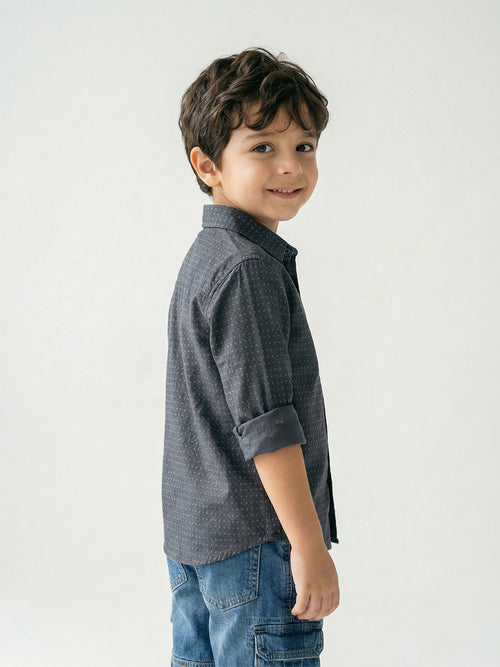 Boy's Shirts Multi Full sleeve Spread Collar