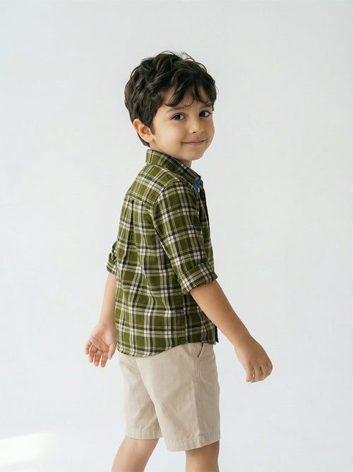 Boy's Shirts Multi Full sleeve Spread Collar