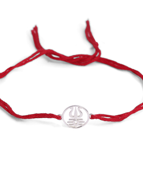 925 Silver-Trishul Rakhi for Kids