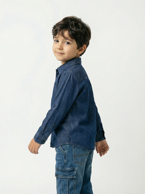 Boy's Shirts Multi Full sleeve Spread Collar