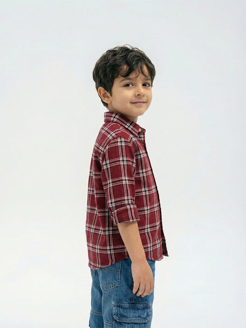 Boy's Shirts Multi Full sleeve Spread Collar