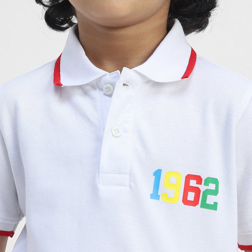 Avengers Boys Polo Tees  | White