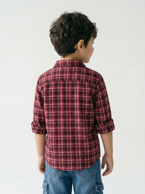 Boy's Shirts Multi Full sleeve Spread Collar