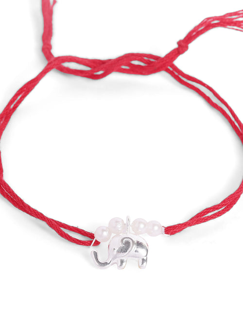 925 Silver-Elephant Rakhi for Kids