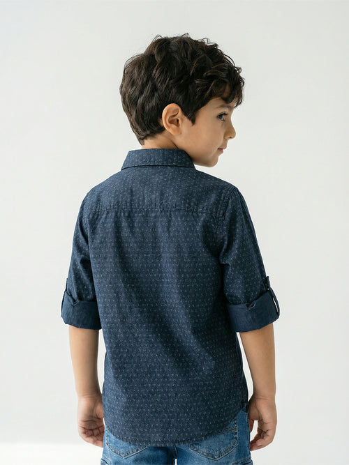 Boy's Shirts Multi Full sleeve Spread Collar