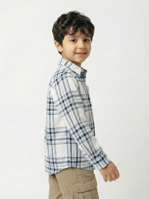 Boy's Shirts Multi Full sleeve Spread Collar