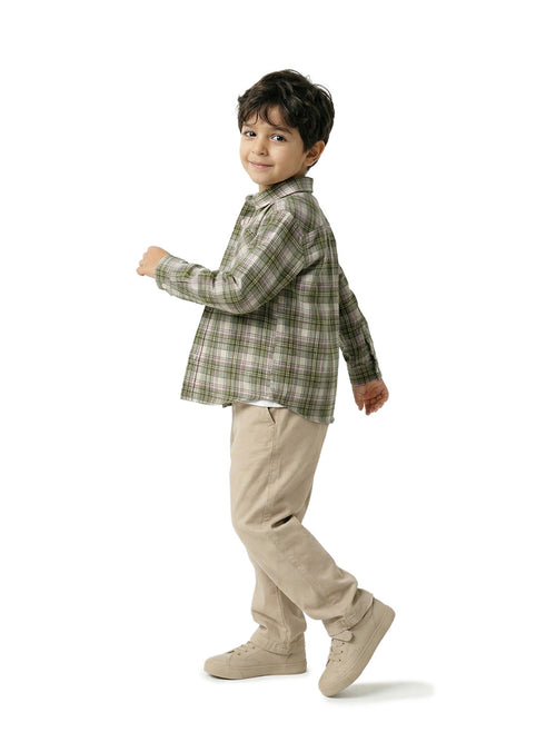 Boy's Shirts Multi Full sleeve Spread Collar