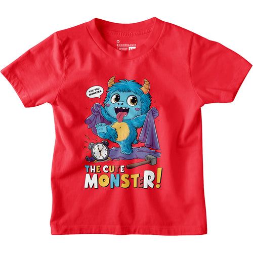 Boys Cute Monster Printed Tees