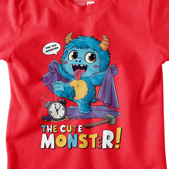 Boys Cute Monster Printed Tees