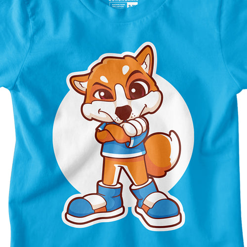 Boys Cool Fox Printed Tees