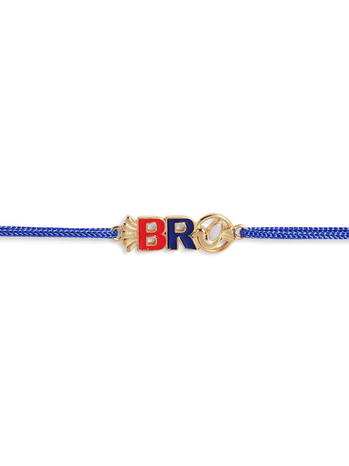 925 Silver-enamel "Bro" Rakhi for Kids