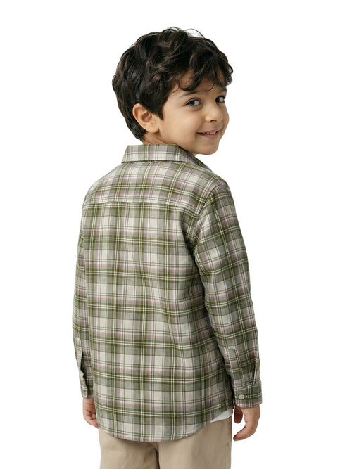 Boy's Shirts Multi Full sleeve Spread Collar