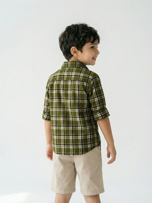 Boy's Shirts Multi Full sleeve Spread Collar