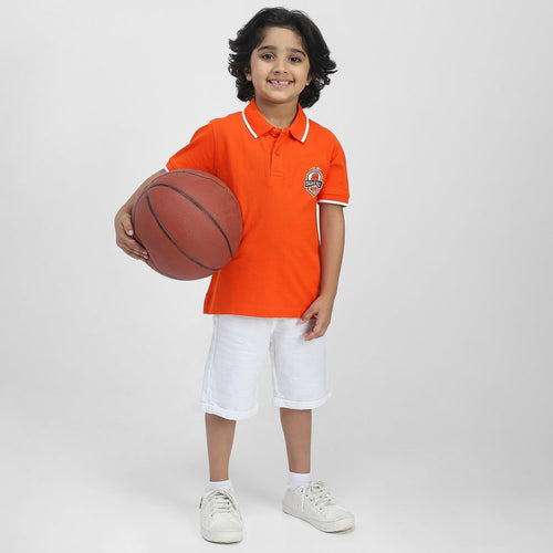 Generic Boys Polo Tees  | Orange