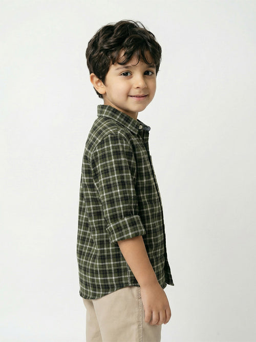 Boy's Shirts Multi Full sleeve Spread Collar