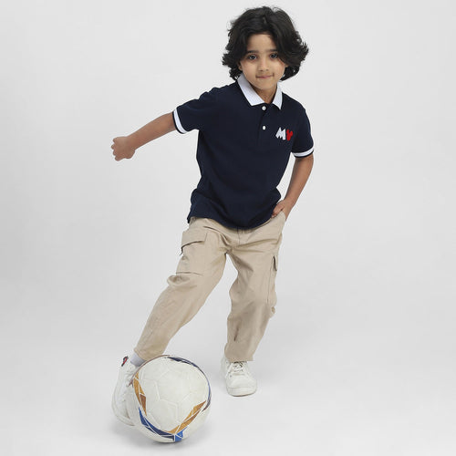Mickey Boys Polo Tees  | Navy Blue