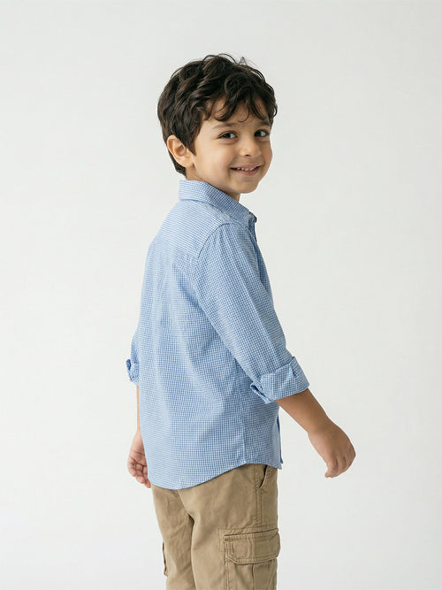 Boy's Shirts Multi Full sleeve Spread Collar